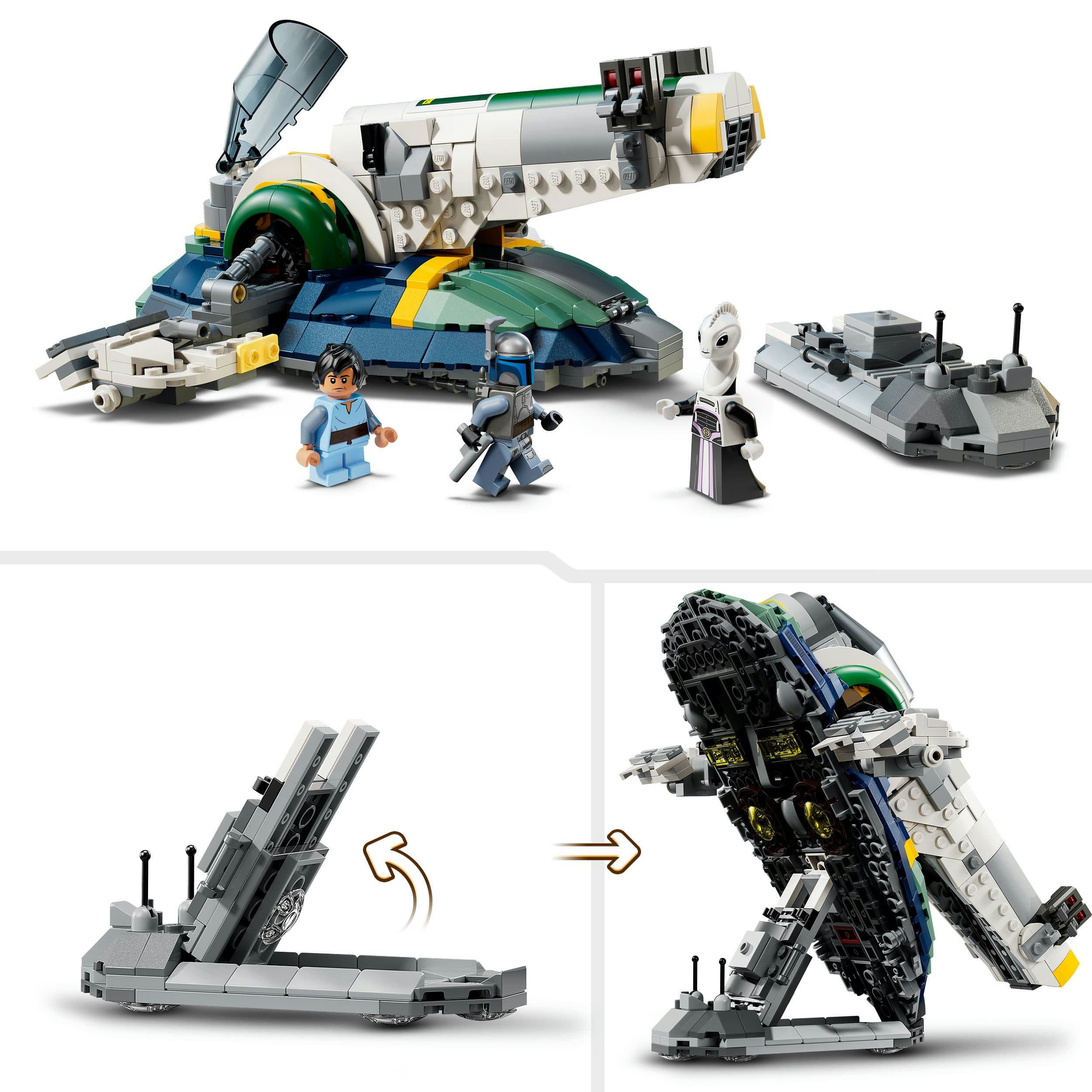 Produktbild LEGO Star Wars 75433 Angriff der Klonkrieger Jango Fetts Sternenschiff 5 von 8