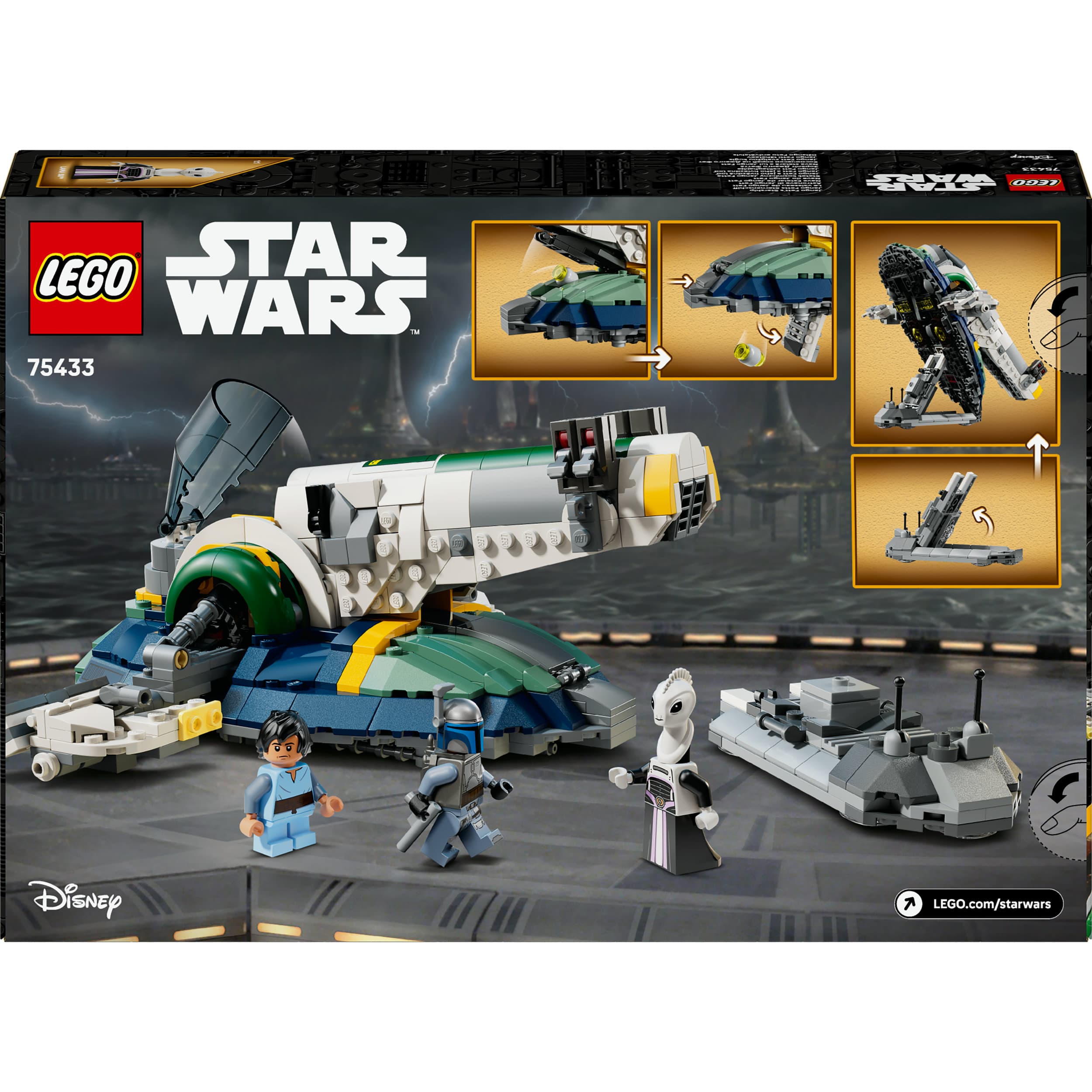 Produktbild LEGO Star Wars 75433 Angriff der Klonkrieger Jango Fetts Sternenschiff 2 von 8