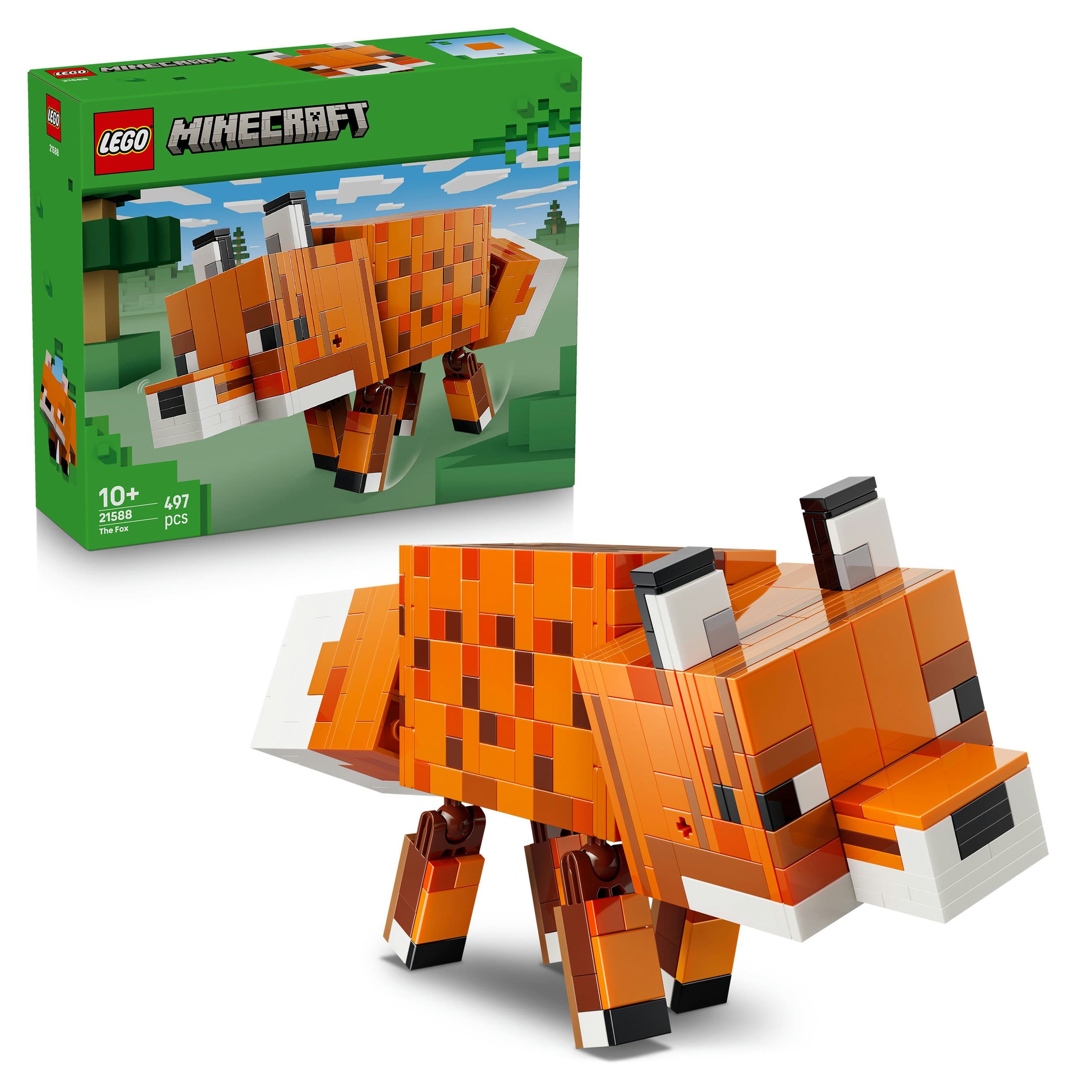 LEGO Minecraft 21588 Der Fuchs, Spielzeug mit Tierfigur