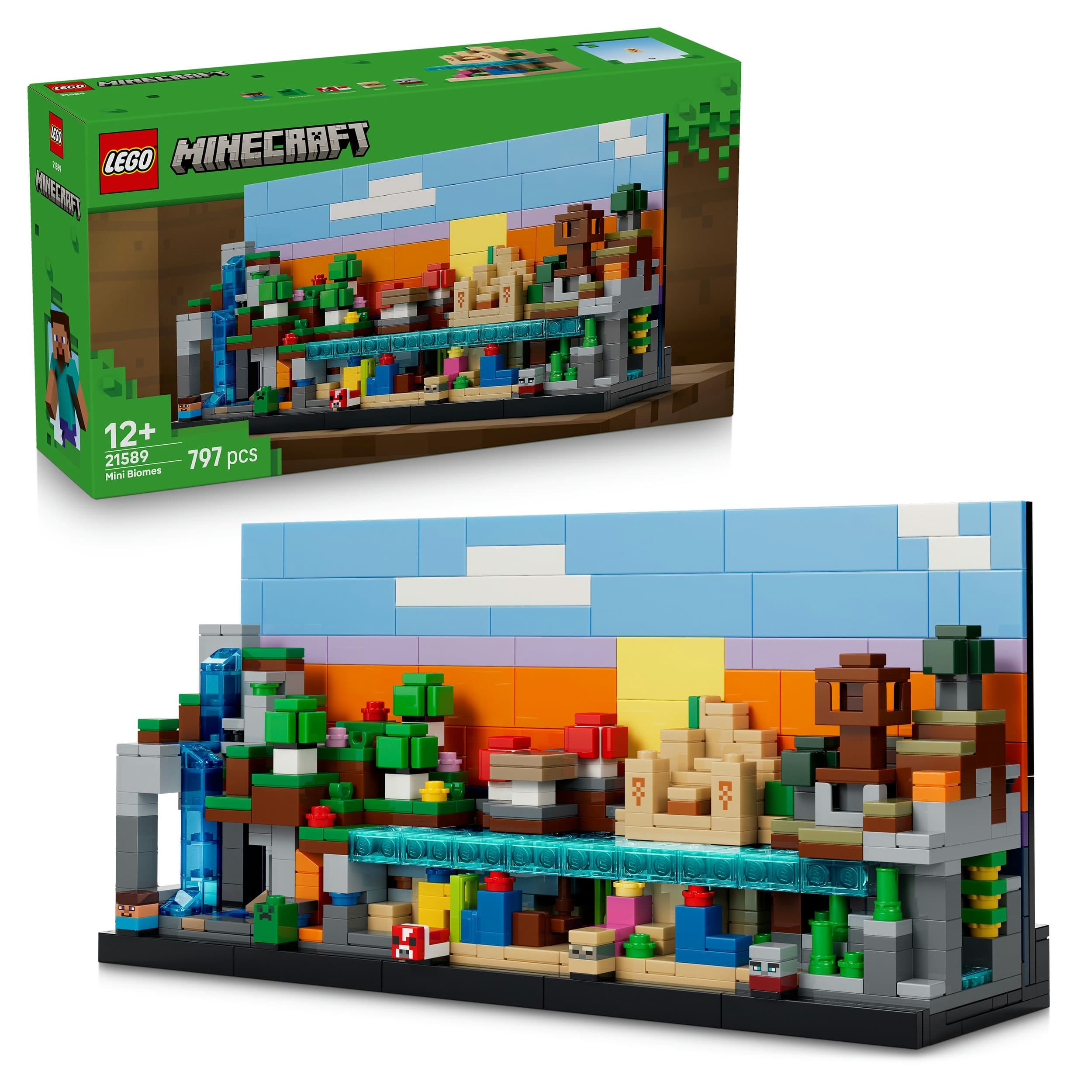 LEGO Minecraft 21589 Mini-Biome, Spielzeug für Kinder ab 12 Jahren