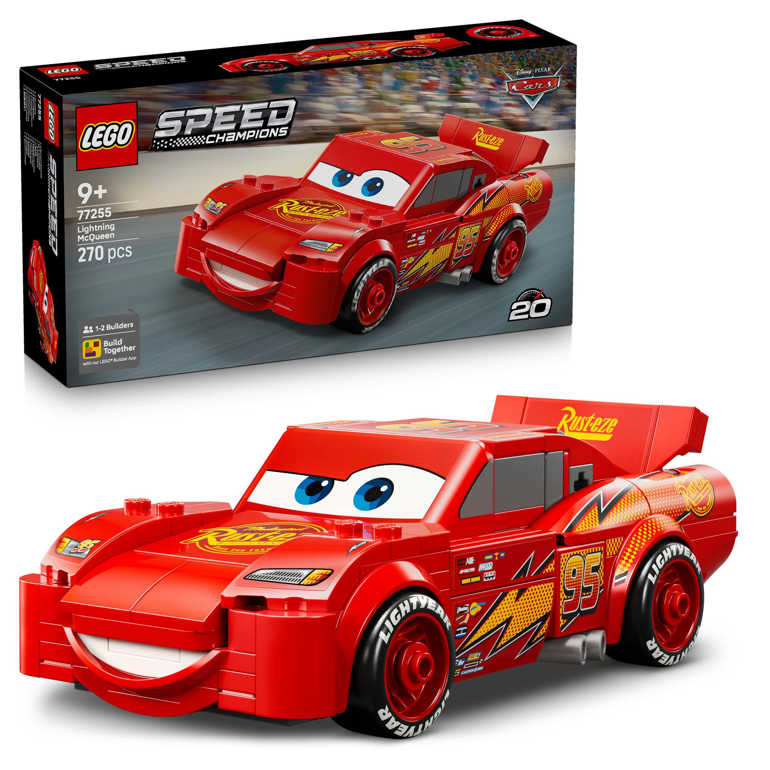 LEGO Speed Champions 77255 Lightning McQueen, Automodell ab 9 Jahre