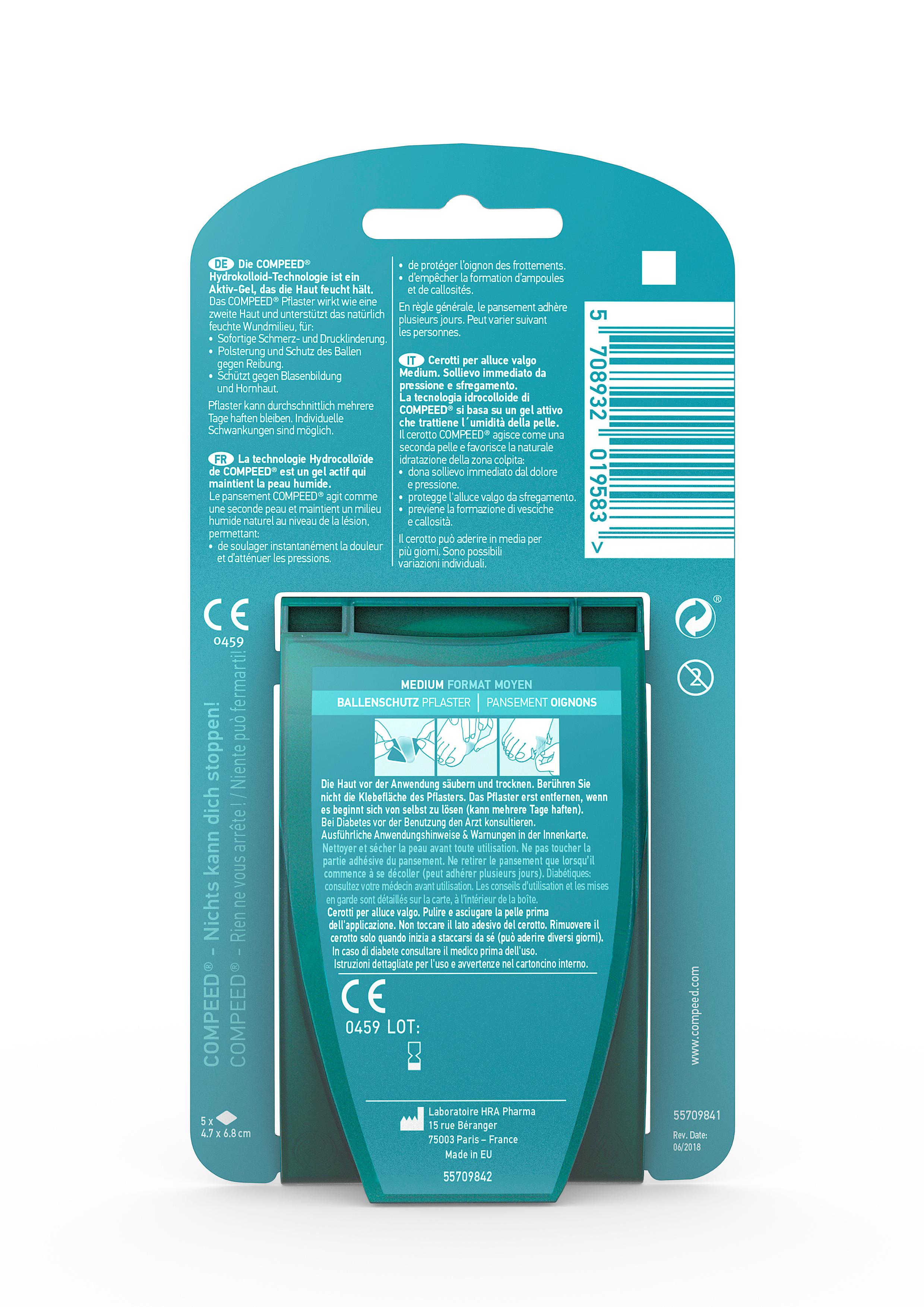 Produktbild Compeed Ballenschutzpflaster Medium 2 von 2