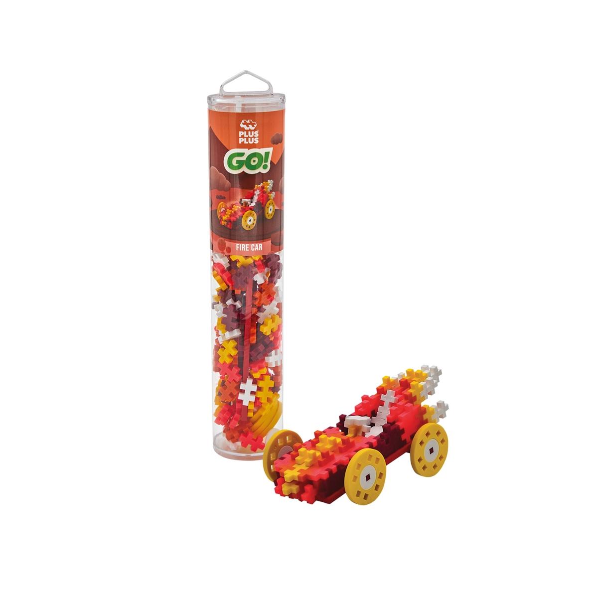 PLUS PLUS 200 Kreativ Bausteine GO! Auto Feuer 