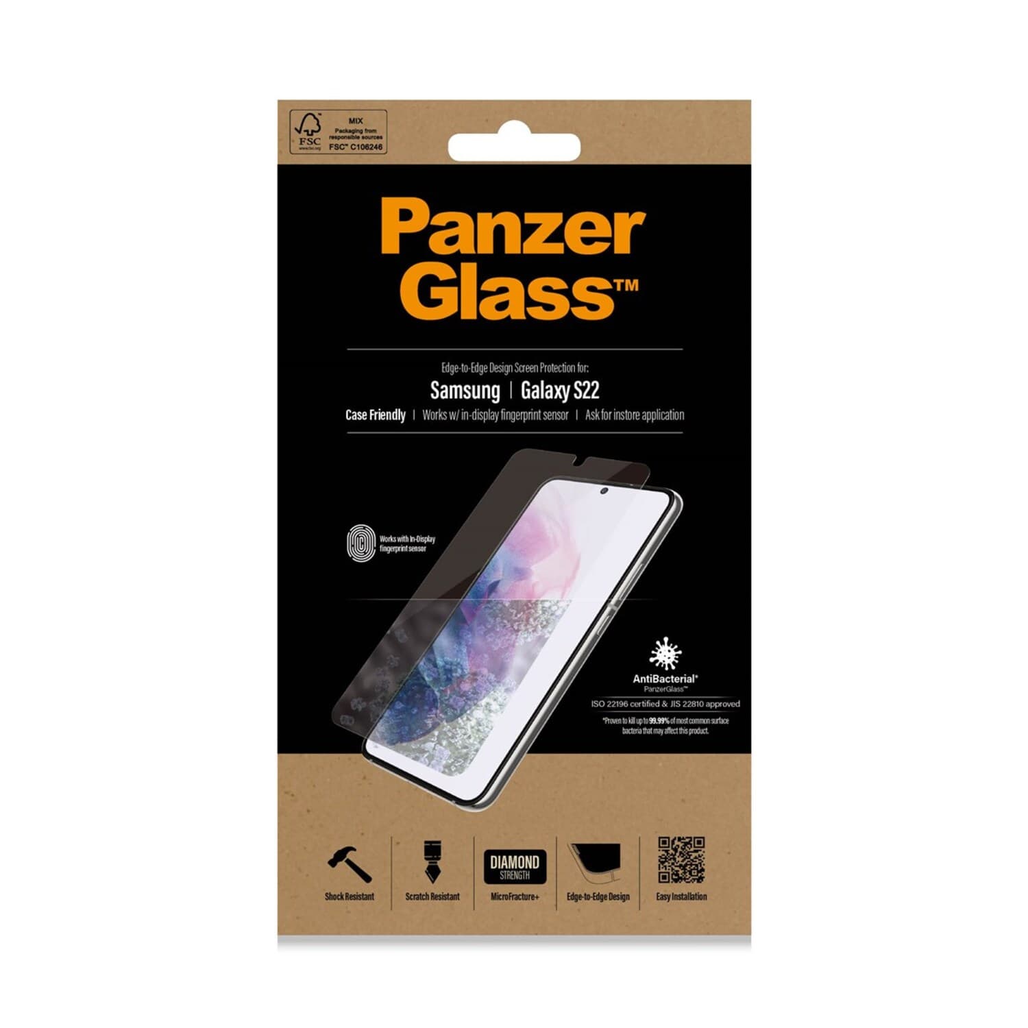 PanzerGlass SP Galaxy S22 CF AB
