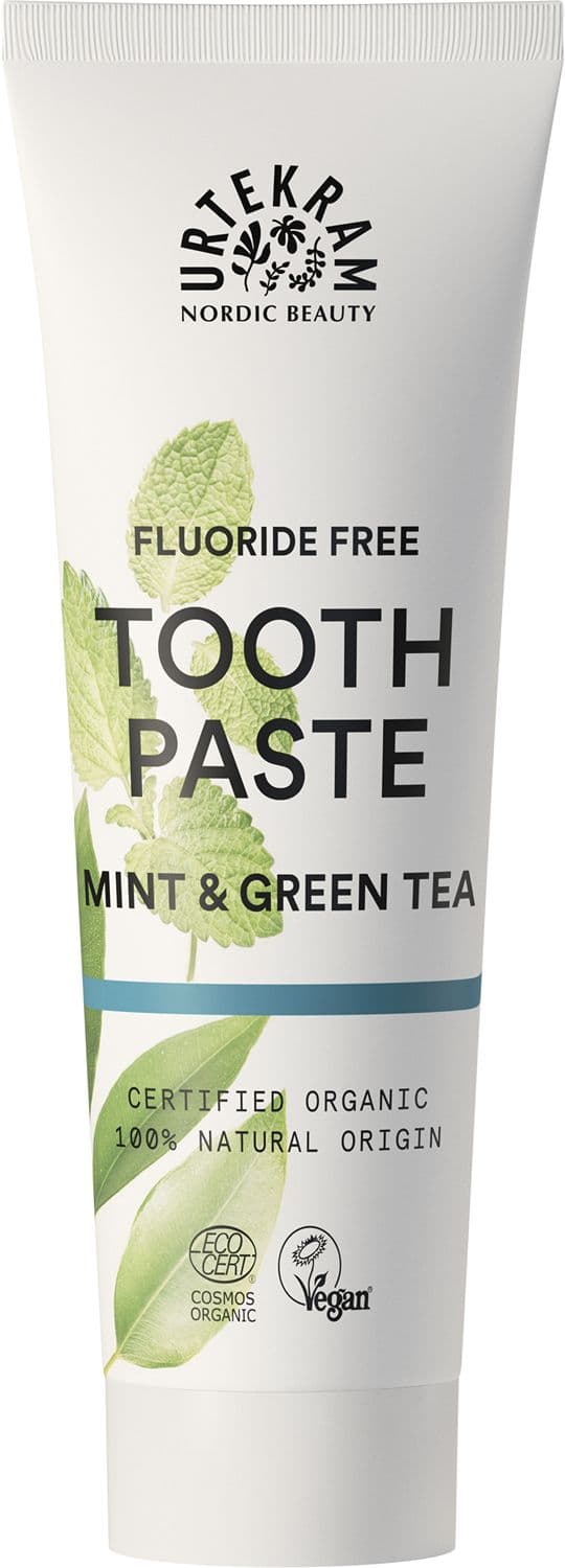 URTEKRAM Toothpaste Mint & Green Tea Fluoride Free