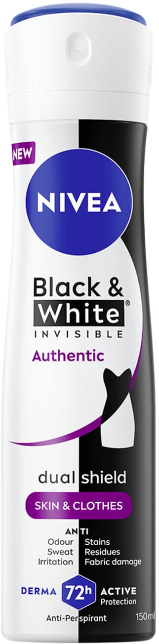 NIVEA Antitranspirant Deospray Black and White Invisible Authentic