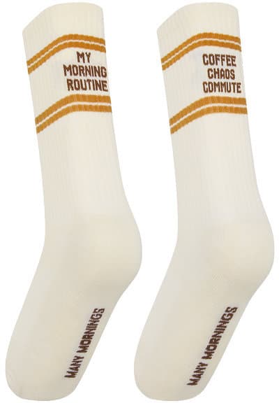 MANY MORNINGS Unisex Socken Rush Routine