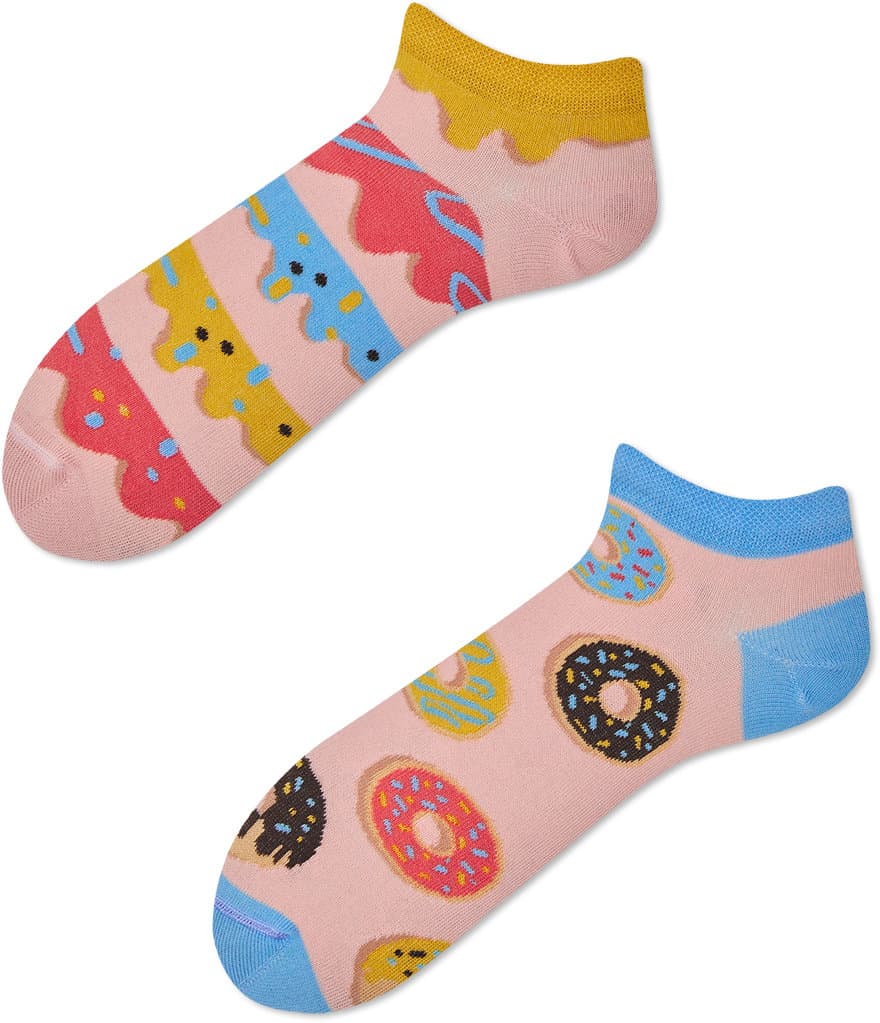 MANY MORNINGS Unisex Sneaker Socken Donut Time