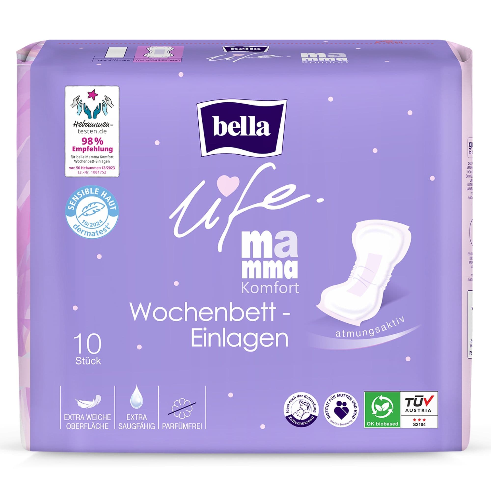 bella life mamma Komfort Wochenbett Einlagen