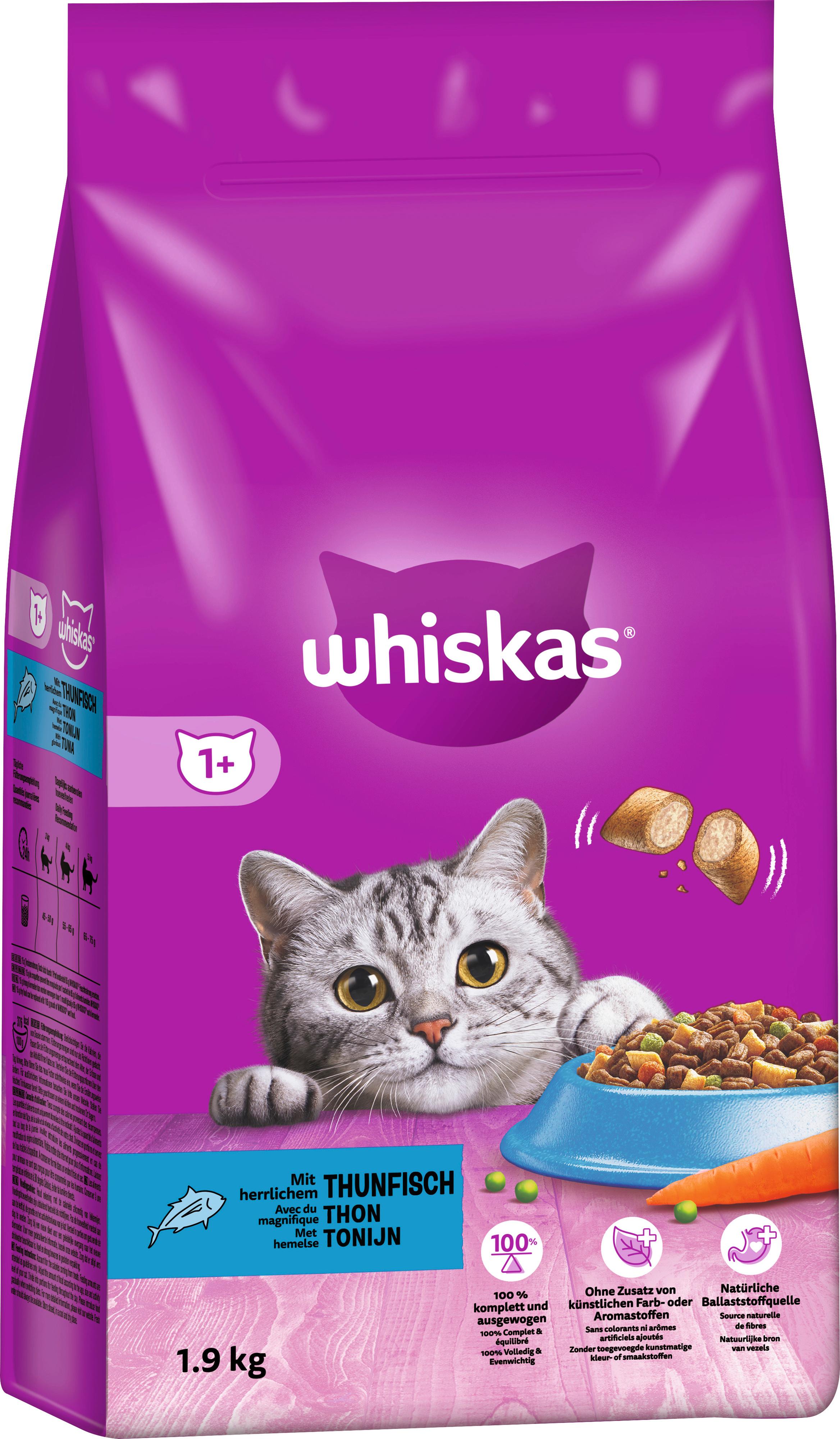 Produktbild Whiskas Katzentrockenfutter Thunfisch 2 von 3