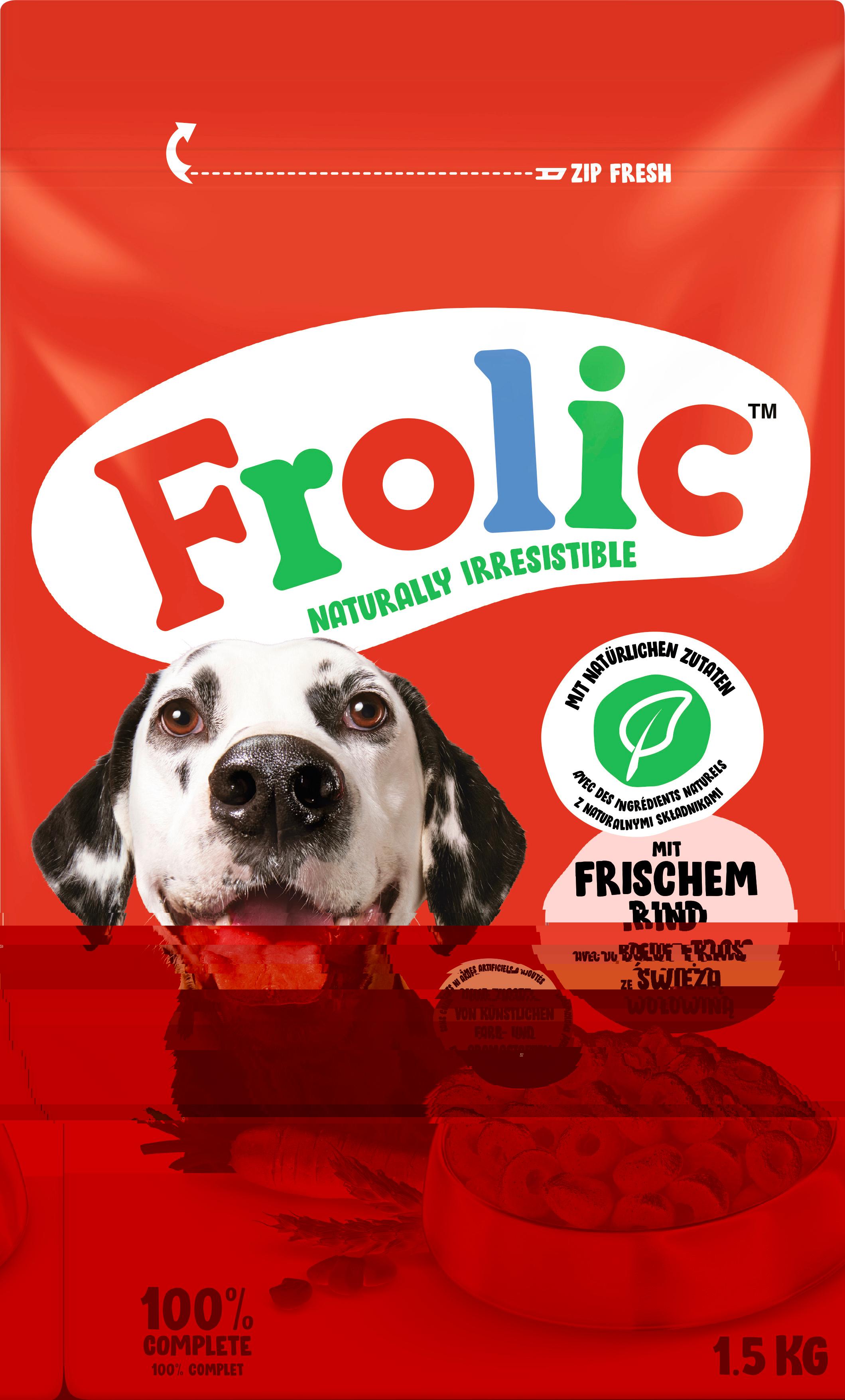 Frolic Hundetrockenfutter mit Rind