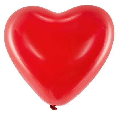 Ballons 16''Herzen, pastellrot, 6 Stk.