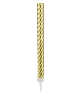 PartyDeco Tortenfontäne gold 18 cm