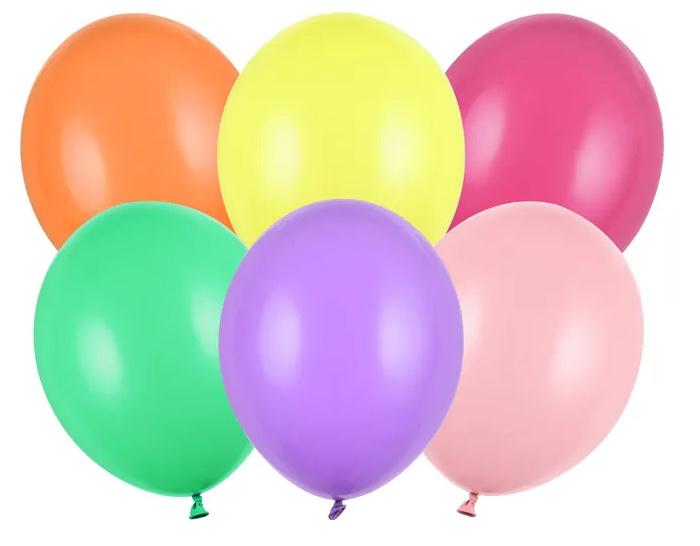 Ballons Strong 30cm, Pastel Mix, 10 Stk.