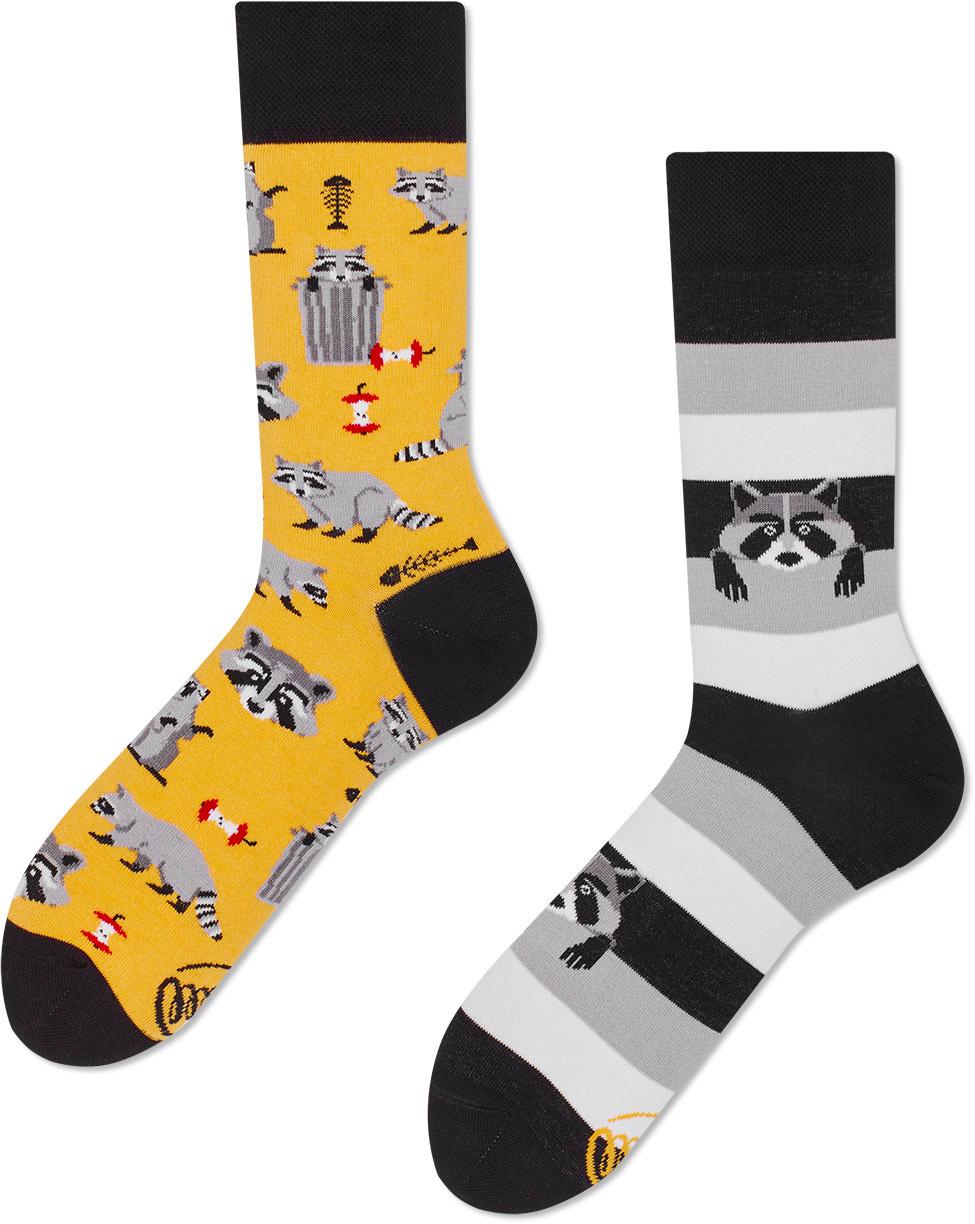 MANY MORNINGS Unisex Socken Raccoon Bandit