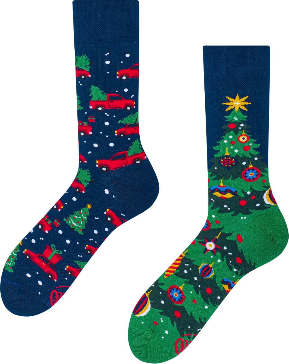MANY MORNINGS Unisex Socken Xmas Tree