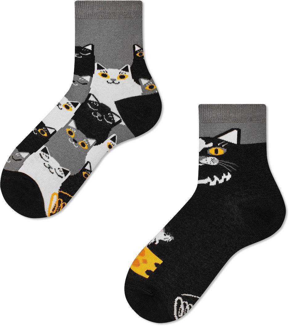 MANY MORNINGS Kinder Socken Schwarze Katze