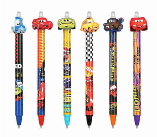 Radierbarer Gelstift  CARS sortiert