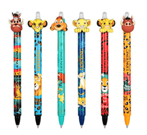 Radierbarer Gelstift  LION KING sortiert