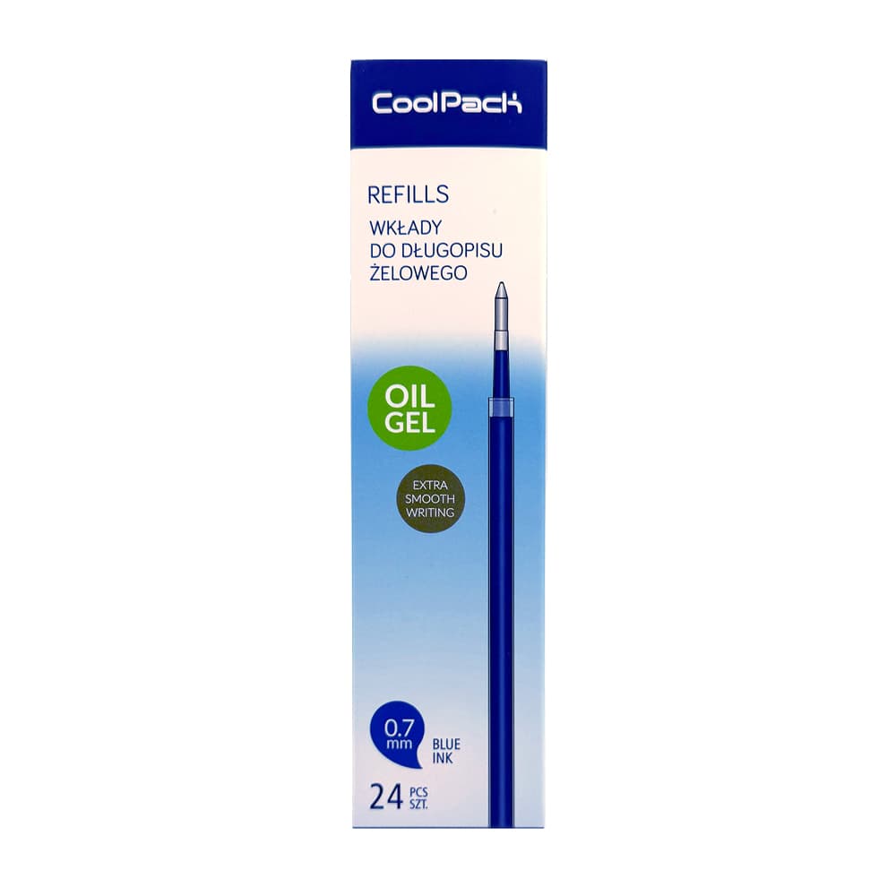 CoolPack Ersatzminen 0,7 mm zu Oil Gel Pen blau 