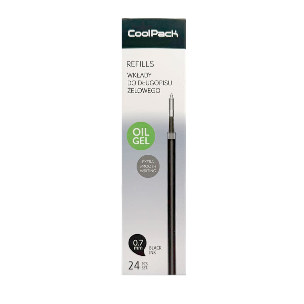 CoolPack Ersatzminen 0,7 mm zu Oil Gel Pen schwarz 