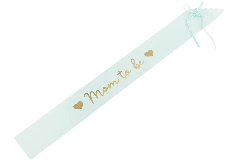 Schärpe Mom to be, light tiffany blue, 75 cm