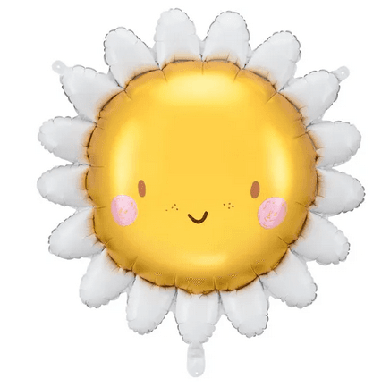 Folienballon Sonne, gelb, ca. 90 cm