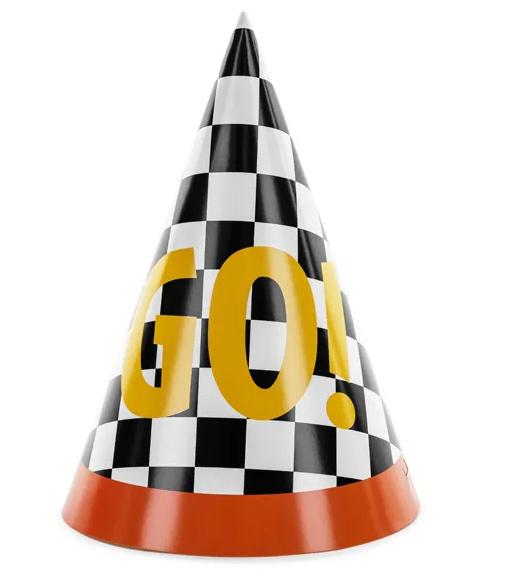 Partyhüte GO!, 16 cm, Mix, 6 Stk.