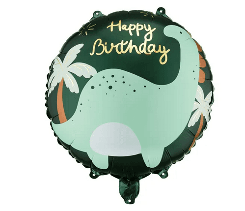 PartyDeco Folienballon Brontosaurus Happy Birthday 35 cm