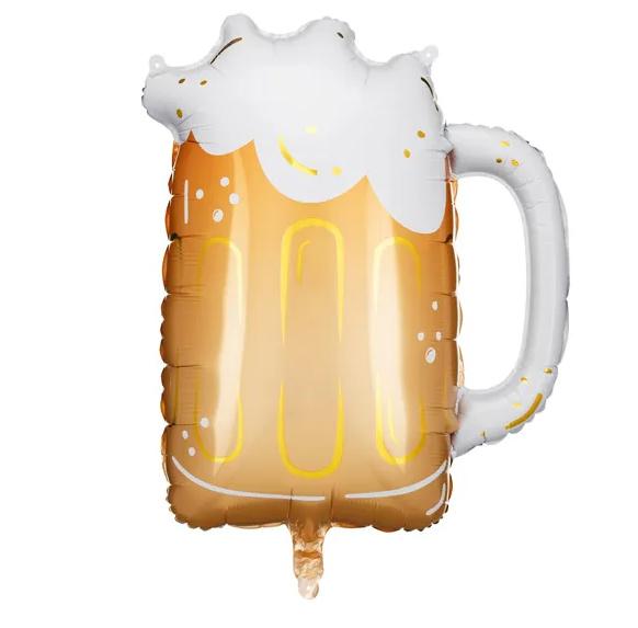 Folienballon Bier, 66 x 54 cm