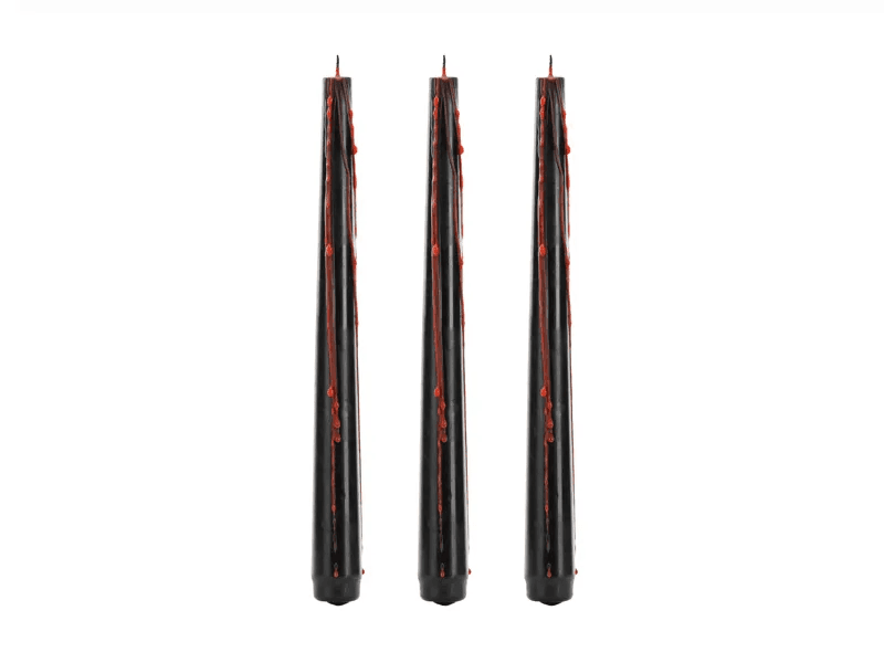 Halloween Kerzen „Blutend“ – 20,4 cm, 3er-Set