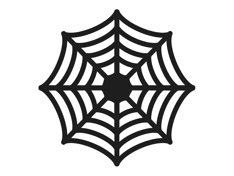 Halloween Tischuntersetzer „Spinnennetz“ – Ø 27,5 cm, 4er-Set
