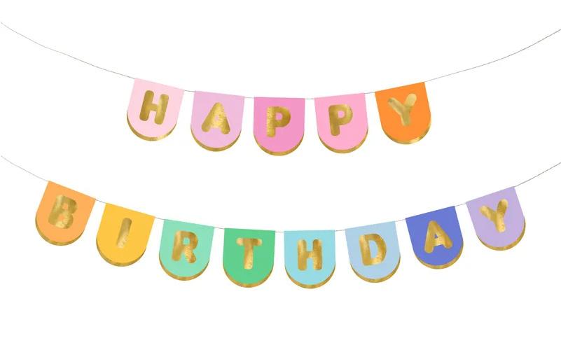 Banner Happy Birthday, Mix, 163x12 cm
