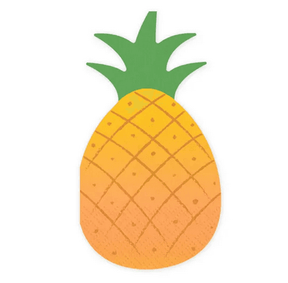 PartyDeco Ananas-Servietten, mehrfarbig, 18,5 x 10,2 cm, 20 Stück