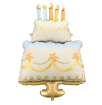 Folienballon Torte, bunt, 62 x 104 cm