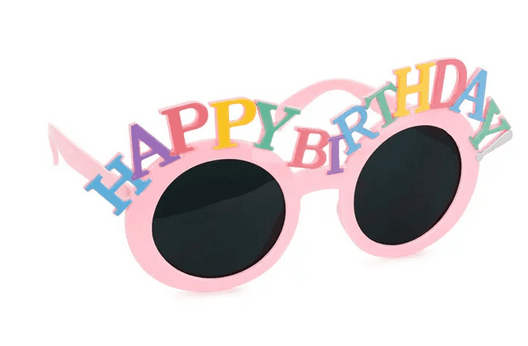 PartyDeco Partybrille Happy Birthday rosa 18,5 x 7,5 cm