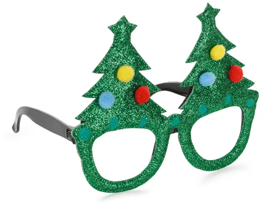 PartyDeco Weihnachtsbaum-Brille, Mix