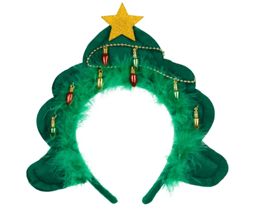 PartyDeco Weihnachtsbaum-Stirnband, 18,5 x 24cm