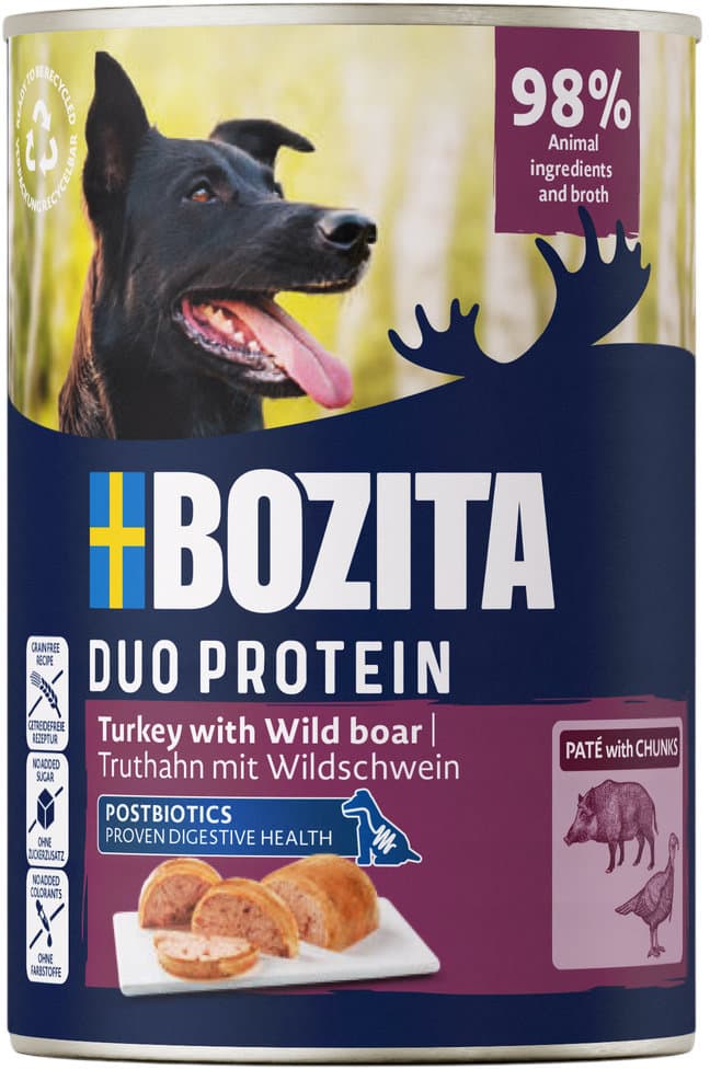 BOZITA Hundenassfutter Duo Protein Paté Truthahn mit Wildschwein