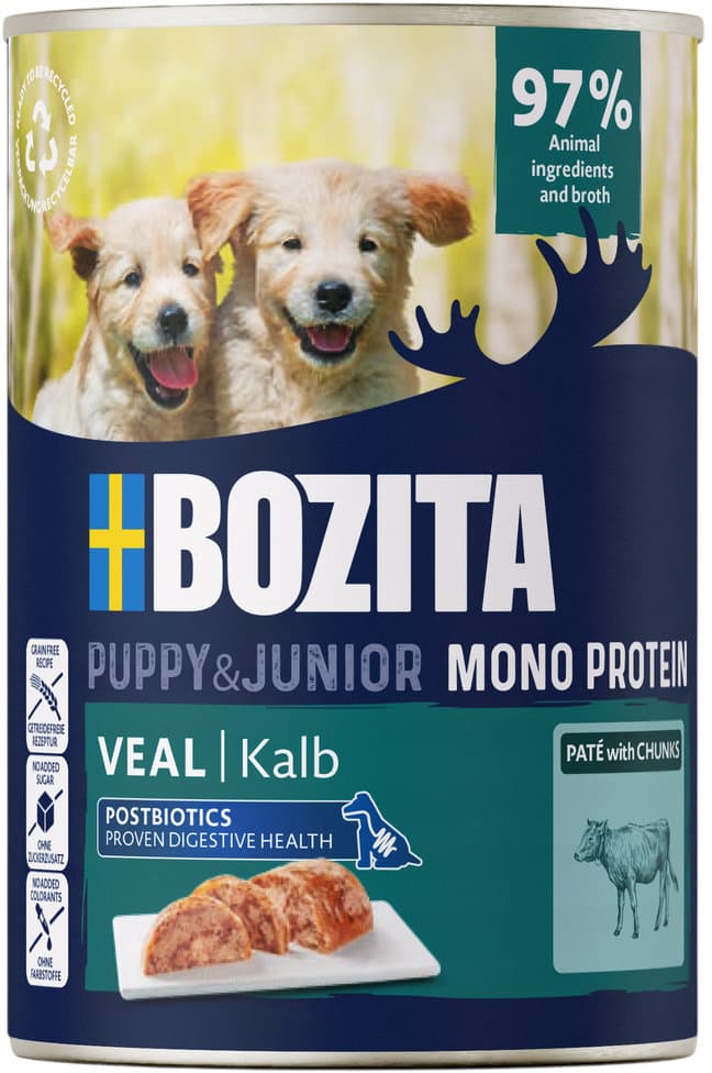 BOZITA Hundenassfutter Mono Protein Junior Paté Kalb
