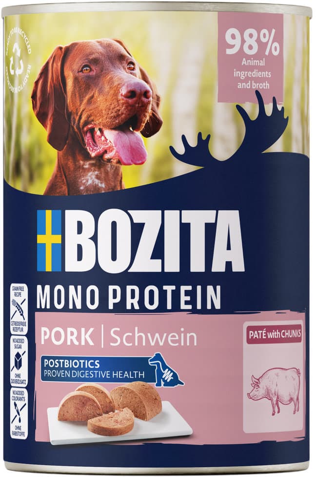 BOZITA Hundenassfutter Mono Protein Paté Schwein