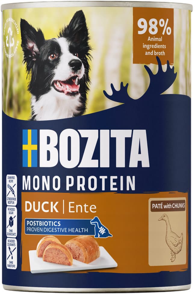 BOZITA Hundenassfutter Mono Protein Paté Ente