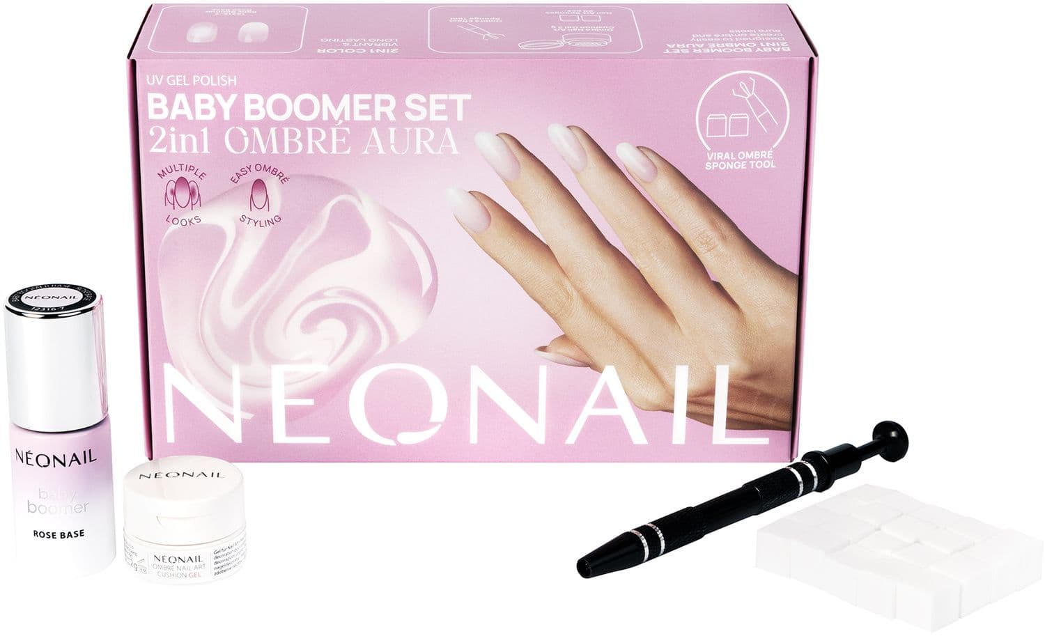 NÉONAIL Baby Boomer 2in1 Ombré Aura Geschenkpackung