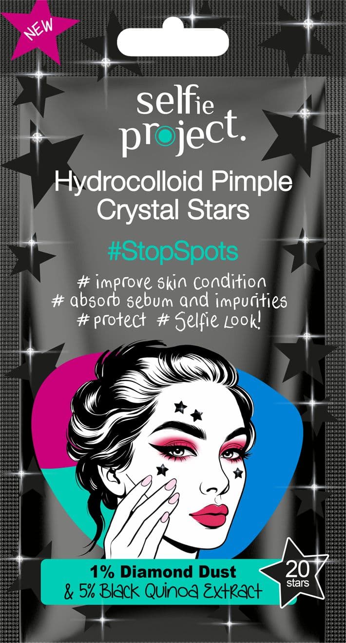 Selfie Project Hydrocolloid Pimple Crystal Stars