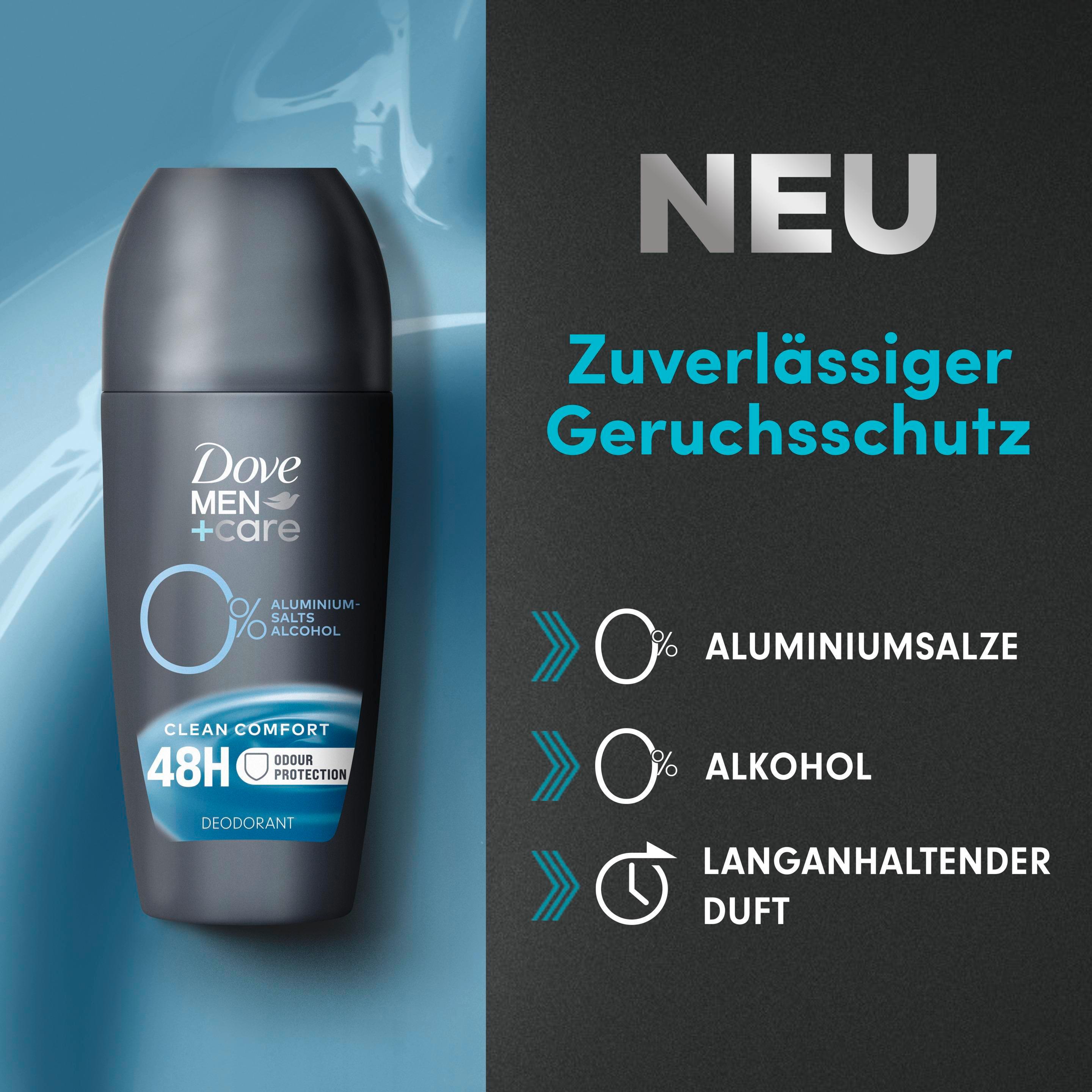 Produktbild Dove Men+Care Deo Roll-On Clean Comfort ohne Alkohol/Aluminiumsalze 50 ml 5 von 7