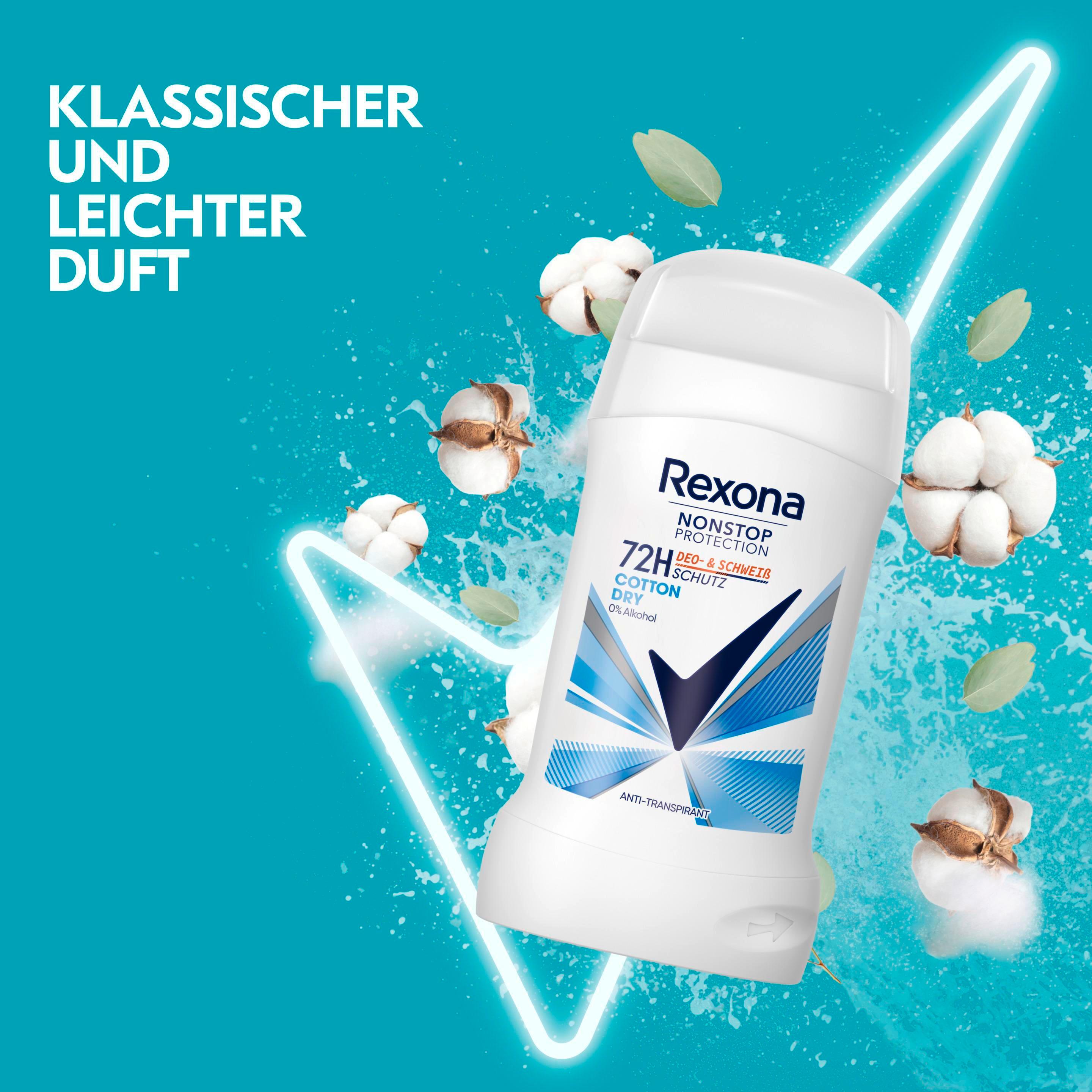 Produktbild Rexona Nonstop Protection 72h Cotton Dry Anti-Transpirant 4 von 6