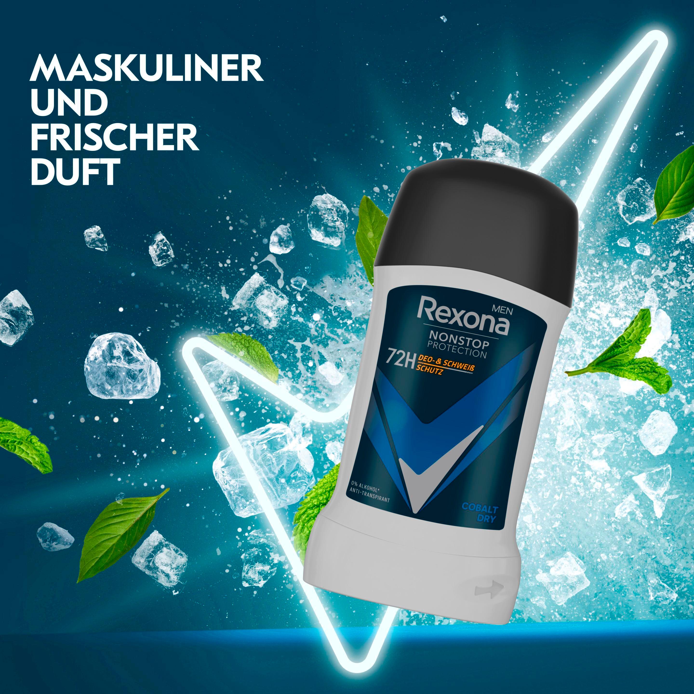Produktbild Rexona Nonstop Protection 72h Cobalt Dry Anti-Transpirant 2 von 5