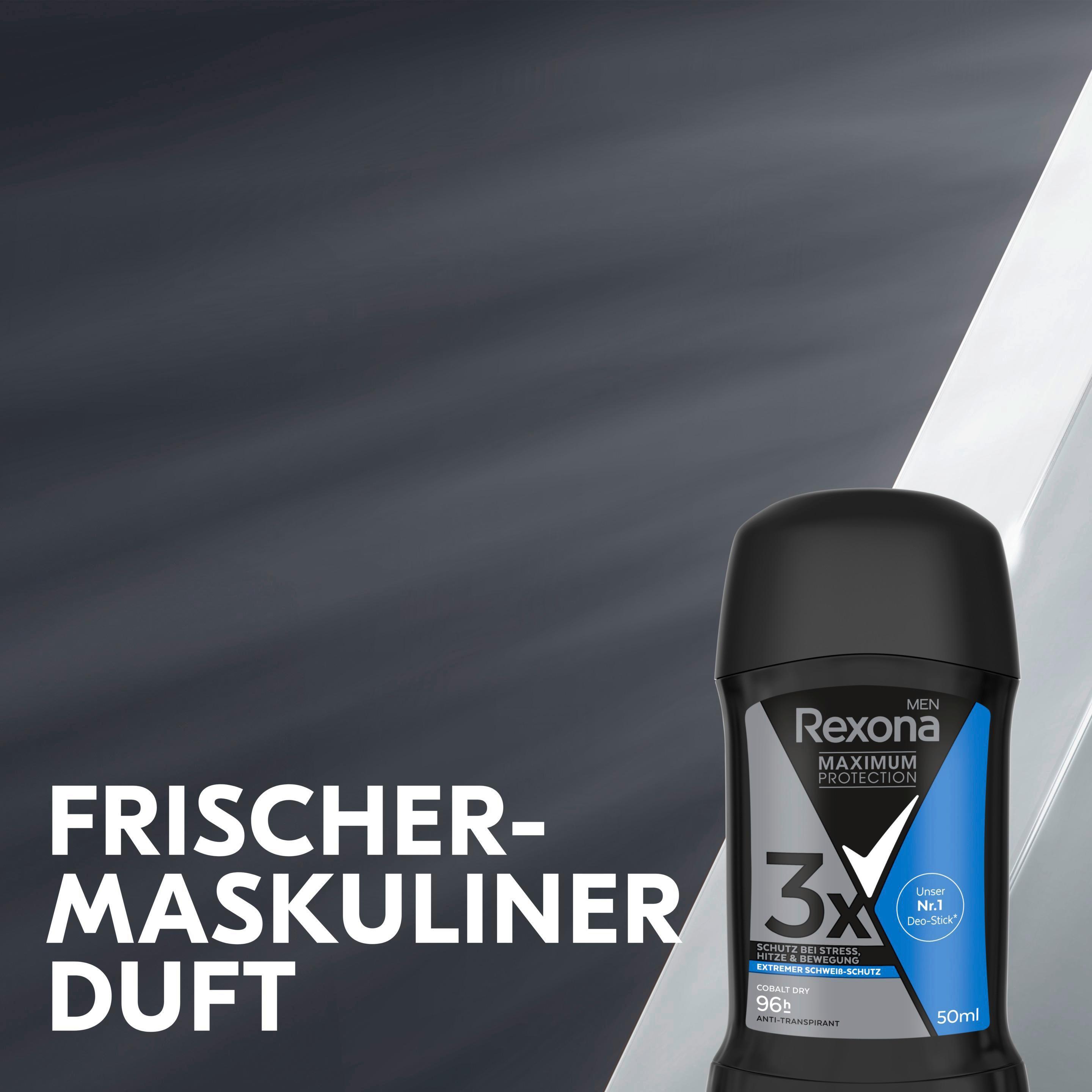 Produktbild Rexona Men Maximum Protection Anti-Transpirant Deo-Stick Cobalt Dry 4 von 6