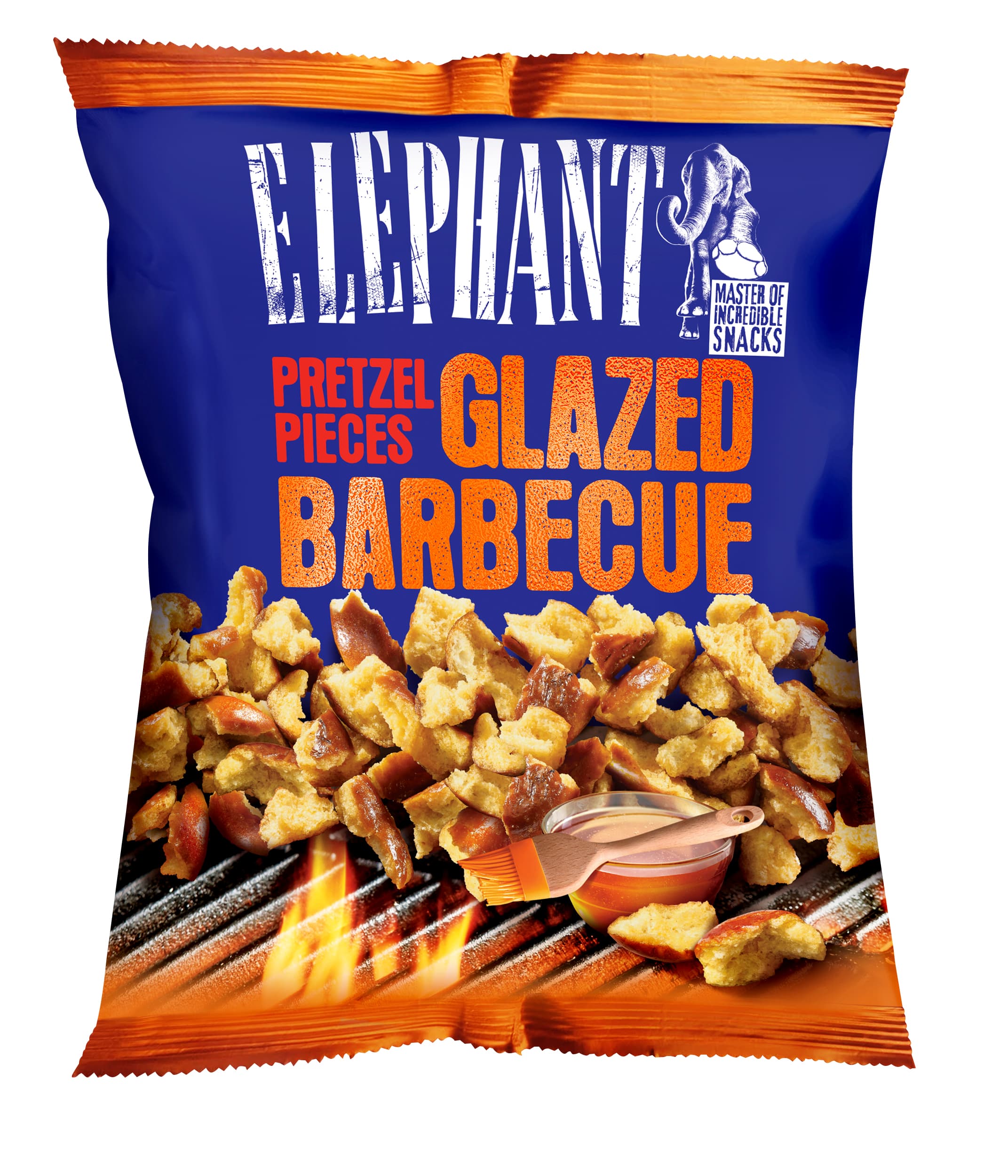 ELEPHANT Pretzel Pieces Glazed Barbecue