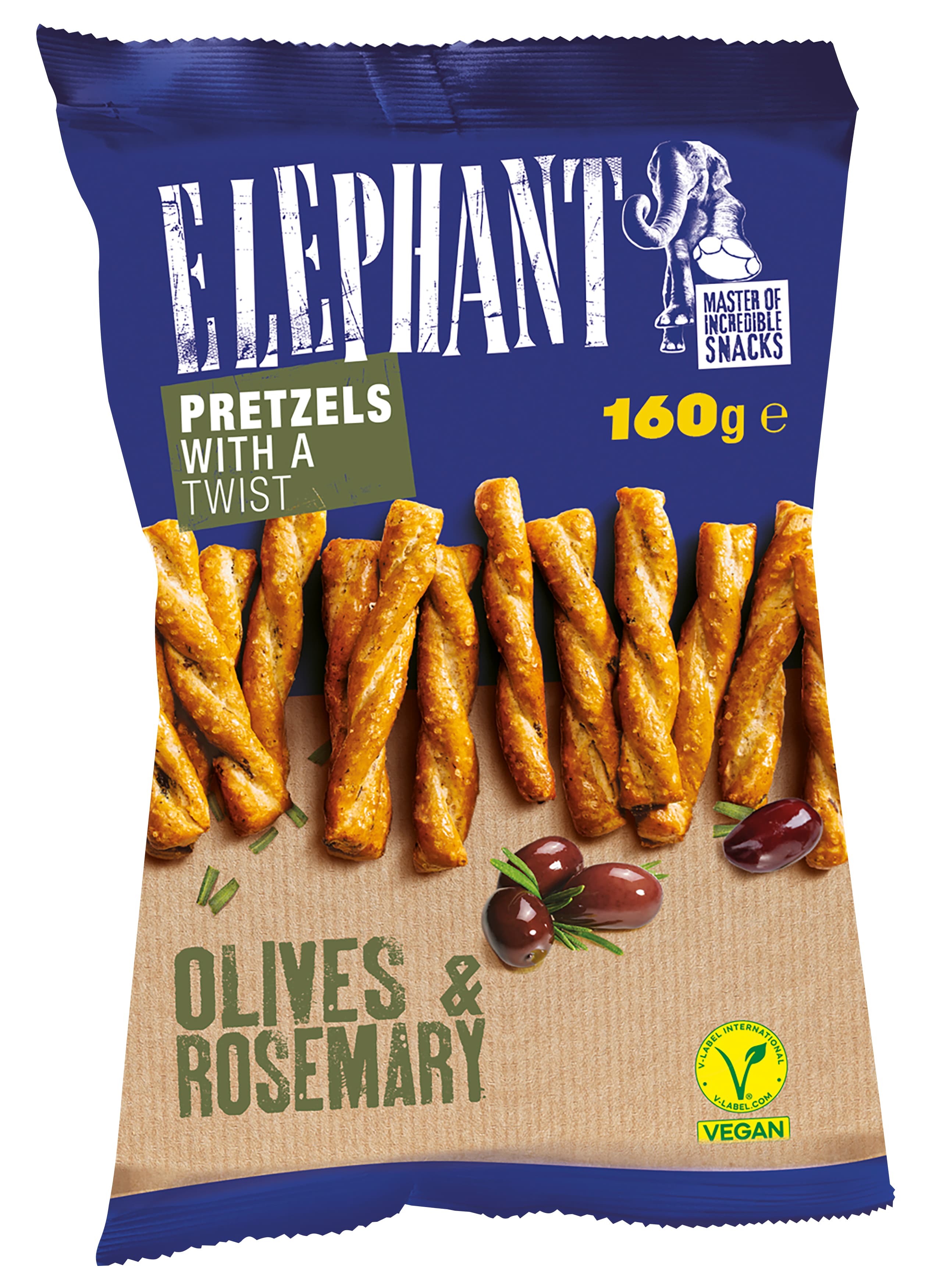 ELEPHANT Twisted Pretzels Olive & Rosmarin